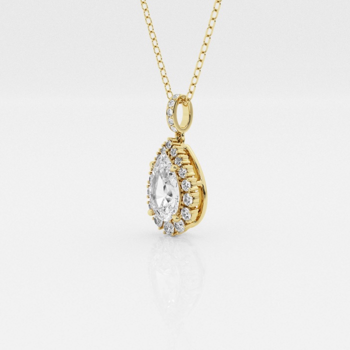 Additional Image 1 for  Badgley Mischka Near-Colorless 2 1/4 ctw Pear Lab Grown Diamond Solitaire Pendant with Adjustable Chain